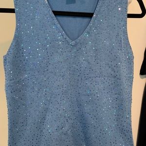 Karen Kane Lifestyle Sequin Stretch Tank Top